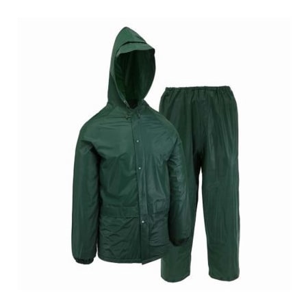 Safety Works XL GRN PVC Rainsuit 44100/XL